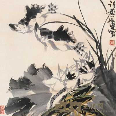 许麟庐 和合为贵 立轴 66×66cm